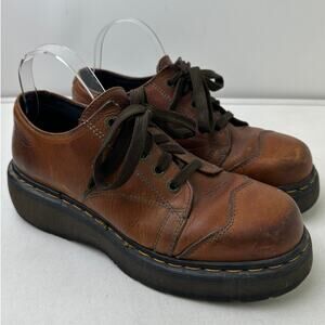 Vintage Dr. Martens 8651 Brown Leather Chunky Platform Oxfords Men's Sz 9